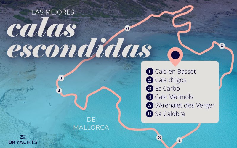 Mapa Calas escondidas de Mallorca